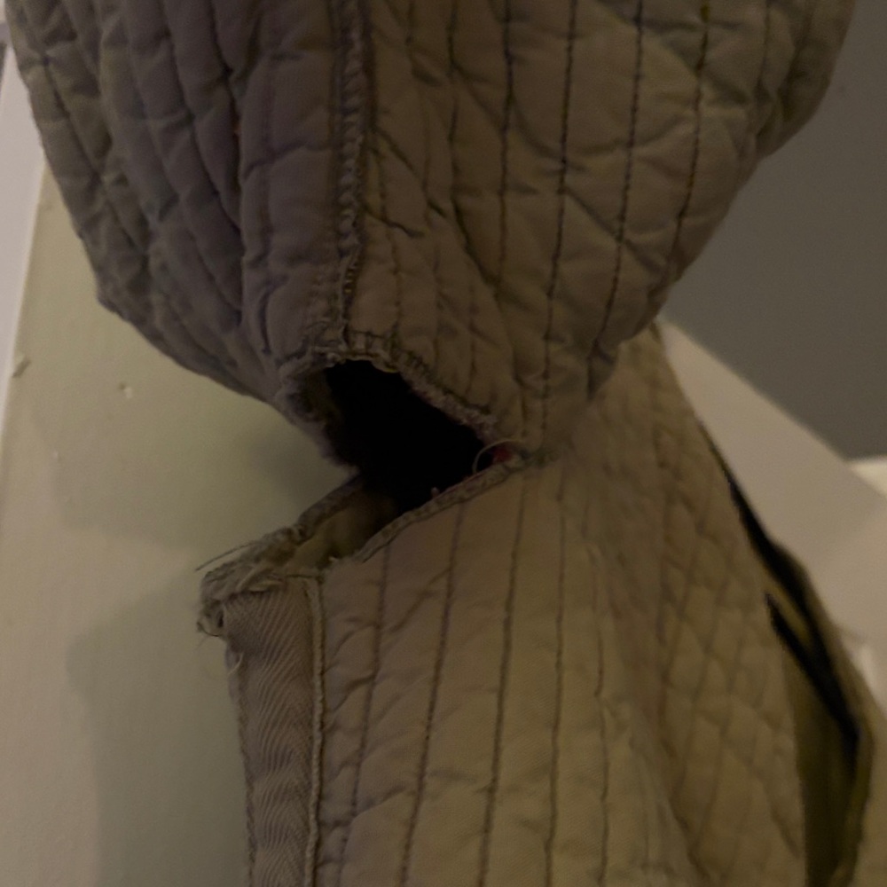 Quilted Salvaged Fabric Jacket View 5